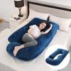 Almohada de Embarazo Amazon Protector de Cintura Almohada Inclinada para Dormir de Lado Almohada para Dormir de Embarazo en Forma de J Removible y Lavable Almohada de Embarazo Transfronteriza