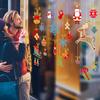 HM92047ds Adornos navideños Diseño de escena navideña Decoración Pegatinas para ventanas de vidrio Pegatinas para ventanas Pegatinas de pared navideñas
