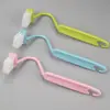 Cepillo para grietas de inodoro sin puntos ciegos, cepillo pequeño para limpiar el inodoro del hogar, herramienta de baño, cepillo de inodoro con cerdas duras, cepillo para lavabo