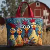 Bolsa de Ombro com Estampa da Moda Tendência Feminina 3D Transfronteiriça Novo Produto Temu Amazon Lona 300g