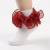 Calcetines de Algodón para Niños, Estilo Delgado Primavera y Verano, Calcetines Brillantes para Baile, Calcetines de Princesa con Adorno de Encaje, Calcetines Transpirables para Bebé, Al Por Mayor en Stock