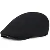 Estilo Inglés Sencillo Fuente de Comercio Exterior para Mujer Gorra de Béisbol Sencilla Boina Cruzada para Hombre Sombrero para Hombre Sombrero Retro de Primavera y Otoño