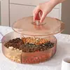 Mesa de centro com bandeja de frutas 2026 prato de frutas galvanizado com garfo, novo modelo para sala de estar caixa de armazenamento de lanches com alça, caixa de doces