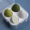 4 Juegos de 4 Esponjas de Maquillaje, Esponja de Belleza Súper Suave, Esponjas Multicolor Libres de Látex para Polvo, Crema y Líquido, Juego de Herramientas Profesionales de Maquillaje con Caja de Almacenamiento (multicolor)
