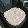 Almofada de assento de carro de verão linho cor rosa costura estilo Chanel carro almofada de assento confortável carro Quatro Estações Universal para mulheres