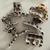 Pinza para el Cabello de Leopardo New Retro Transfronteriza de Gama Alta Pinzas Grandes para el Cabello Europeas y Americanas Pinza de Tiburón Pinza para el Cabello en la Parte Posterior de la Cabeza