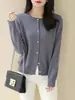 Estilo Outono e Inverno Estilo Coreano Cor Sólida Manga Longa Suéter de Tricô para Mulheres Elegante Versátil Suéter Damasco Tamanho Único Preto Cinza