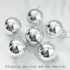 Venda Direta da Fábrica Bolas de Natal, Enfeites para Árvore de Natal, Decorações de Casamento Prateadas Eletrodepositadas, Bolas de Plástico para Pendurar, Itens Decorativos em Estoque