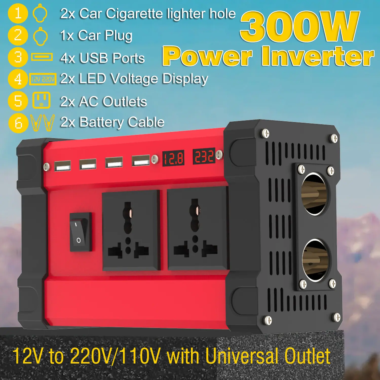 凯旋 红色 300W 通用插座 1 主图1.jpg