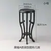 Palo de Rosa Rojo Ébano Miniatura Soporte para Flores Adorno para Bonsái Tetera Florero de Jade Base Redonda Estante de Madera Maciza