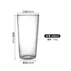 Copo de Vidro de Grande Capacidade para o Verão, Transparente de Alto Borossilicato Resistente ao Calor, Copo para Chá de Frutas Limão, Copo para Bebidas de Café e Suco
