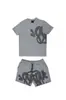 SynaWord Moda de Rua hip hop terno masculino 2023 comércio exterior popular moda camiseta estampada shorts syna