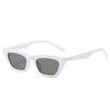 Gafas de Moda Estilo Europeo y Americano Gafas de Sol Ojo de Gato para Mujer, Gafas Versátiles Únicas de Montura Pequeña Color Jalea