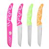 Cuchillo para Fruta de Acero Inoxidable Venta Directa de Fábrica Regalo Wholesale Pelador Portátil Cocina Hogar Modelo Nuevo 2024 Cuchillo de Tres Anillos