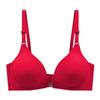 Sutiã Feminino Transfronteiriço de Comércio Exterior com Botão Frontal e Costas Bonitas, Roupa Íntima Push-Up para Seios Pequenos, Ajustável, Sem Aros, Brilhante