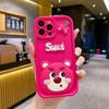 Adequado para Capa de Celular Vivo X200, Urso Morango Doce Fofo Modelo Feminino Y300I V60 Y19S Desenho Tridimensional