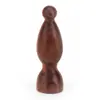Masajeador de Ojos Pequeño Flor de Loto Hongguibao Mango de Madera Palo de Masaje Facial de Madera de Palo de Rosa Roja Cuentas de Cuerno Tirar del Tendón Mango de Madera