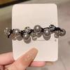 Novo Estilo Elegante Pérola Pulseira Corda de Cabelo Corda de Cabelo Dupla Finalidade Estilo Avançado Payon Bola Cabeça Elástico Acessórios para o Cabelo