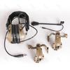 Auriculares tácticos de quinta generación con montaje en casco, reducción de ruido de modo dual, paquete de uso dual, walkie-talkie, teléfono móvil, línea PTT