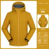 Chaqueta Funcional Otoño e Invierno Estampada con LOGOTIPO de Estilo Outdoor para Pareja Chaqueta Gruesa para Hombres y Mujeres de Soft Shell para Montañismo Chaqueta con Capucha a Prueba de Tres Elementos