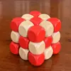 Bloque Kongming de Colores Juguetes de Inteligencia Bola Luban Bloque Kongming Estudiantes Adultos Juguetes de Madera Bola Luban