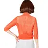 Chal pequeño para mujer, prenda exterior de verano, corta, con protección solar, cárdigan, abrigo fino, chaleco informal de moda con falda.