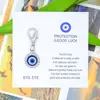 Venta Caliente Transfronteriza Protección Buena Suerte Inglés Tarjeta de Buena Suerte Llavero Colgante Ojo Azul Maligno