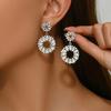 Aretes de moda de alto sentido transfronterizo de Europa y Estados Unidos forma de gota de agua de fénix largos accesorios para mujer aretes colgantes al por mayor