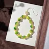 Colgante Pequeño de Raíz de Bodhi Limón Verde con Alto Valor Estético, Correa de Muñeca de Bucle Único para Hombres y Mujeres, Adecuado para Jugar y Manipular, Pulsera, Colgante para Bolso