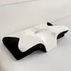 Almohada de Espuma Viscoelástica, Forma de Mariposa con Forma de Cuerno, Rebote Lento, Protección de Vértebras Cervicales, Almohada Viscoelástica de Presión Cero, Almohada para el Cuello de Uso Doméstico, Almohada para Vértebras Cervicales