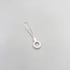 Cordón de anillo redondo, hebilla de anillo para memoria USB DIY, funda de teléfono, correa, cordón colgante de hebilla de avión unisex, cuerda colgante circular