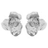 Nuevos Pendientes Retro Tridimensionales Exagerados E13185ZA Pendientes de Flor Metálica Antigua Camelia Europeos y Americanos