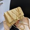 2022 Nova Moda All-match Crossbody Bag Textura Ombro Pequeno Square Bag Moda Nicho Design Chain Bag para Mulheres