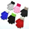 Guantes de punto cálidos a prueba de frío de invierno para niños de 5 a 12 años, guantes mágicos de cinco dedos para estudiantes de escuela primaria, guantes deportivos al aire libre