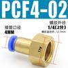 Conector Neumático Métrico e Imperial Pcf Recto Rosca Interna 01/02/03/4 Puntos Rosca Interna M5M6M8M12M14M16