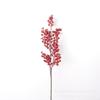 Artificial 12 Cabezas Navidad Lentejuela Polvo Dorado Bayas Fruta de la Fortuna Boda Flores Artificiales Acebo Rojo Fabricante Plantas Verdes