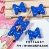 Lindo lazo hecho a mano con cuentas, accesorios de joyería DIY, cuentas sueltas en lindo colgante de agujero recto con cuentas de alta saturación