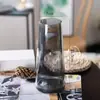 Jarrón de Vidrio Transparente Nórdico al por Mayor Entrada del Hogar Lujo Hidropónico Florero para Sala de Estar Diámetro Grande Jarrones Adornos