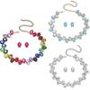 Comercio exterior transfronterizo fuentes Europa y Estados Unidos vidrieras cristal completo diamante cadena de cuello accesorios de cena collar gargantilla cadena de clavícula