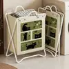 Cesta para ropa sucia, cesta de almacenamiento de gran capacidad para uso doméstico, cesta de lavandería para el baño, una solución de almacenamiento práctica para la ropa en el baño