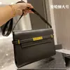 Bolso Manhattan Poplar Grove de Cuero Genuino para Mujer, Bolso de Axila con Patrón de Cocodrilo, Bolso Kelly Vintage, Bolso de Padre OL, Bolso Cartera Baguette