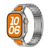Adecuado para Correas de Apple Watch para Apple Watch Series 1-12/Ultra3/Se3, Correa de Reloj de Acero con Hebilla Lateral Hermes