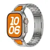 Adecuado para Bandas de Apple Watch Apple Watch Generaciones 1-12/Ultra1-3/Se3 Bandas de Reloj de Acero Inoxidable Hermes