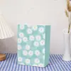 Bolsa de Papel Kraft con Diseño Impreso de Flores de Primavera Transfronteriza, Recuerdos para Fiestas de San Valentín, Bolsas de Tote para Fiestas, Hecho a Medida