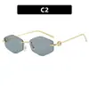 Gafas de Sol Poligonales con Forma de Diamante Kedun Modelo Nuevo 2025 Gafas de Sol de Celebridades de Internet para Estilismo y Toma de Fotos Gafas de Sol para Mujer