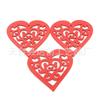 Colgante de madera de amor grabado láser de 80 mm, madera de melocotón hueca, accesorios de boda, colgante decorativo
