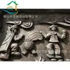 Fábrica de Escultura en Piedra Arenisca de Foshan Tallado Profesional Paisajismo de Jardín Modelado Relieve Plaza de Parque Relieve Escultura de Pared Exterior
