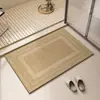 Alfombrilla de Baño, Alfombrilla Absorbente Suave de Tierra de Diatomeas, Alfombra Antideslizante para Ducha para Uso Doméstico, Alfombrilla Gruesa de Secado Rápido para Entrada de Baño