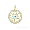 Fábrica de Origen Joyería Microincrustada Accesorios Piezas de Cobre Serie Ojo del Diablo Ojos Serie Mariposa Colgantes