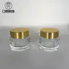 Botella de Vidrio Transparente para Crema de 50g Botella para Crema Facial de 100g Botella para Crema de Ojos Transparente Tarro para Mascarilla Botella de Empaque Cosmético